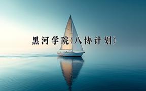2024年黑河学院(八协计划)录取分数线，河北最低368分