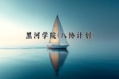 2024年黑河学院(八协计划)录取分数线，河北最低368分