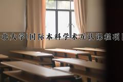 2024年河北大学(国际本科学术互认课程项目)录取分数线，河北最低521分