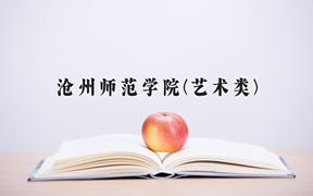 2024年沧州师范学院(艺术类)录取分数线，河北最低476分