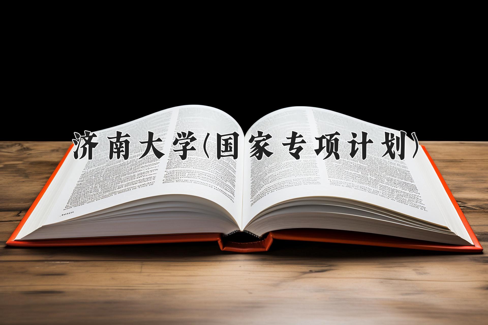济南大学(国家专项计划)