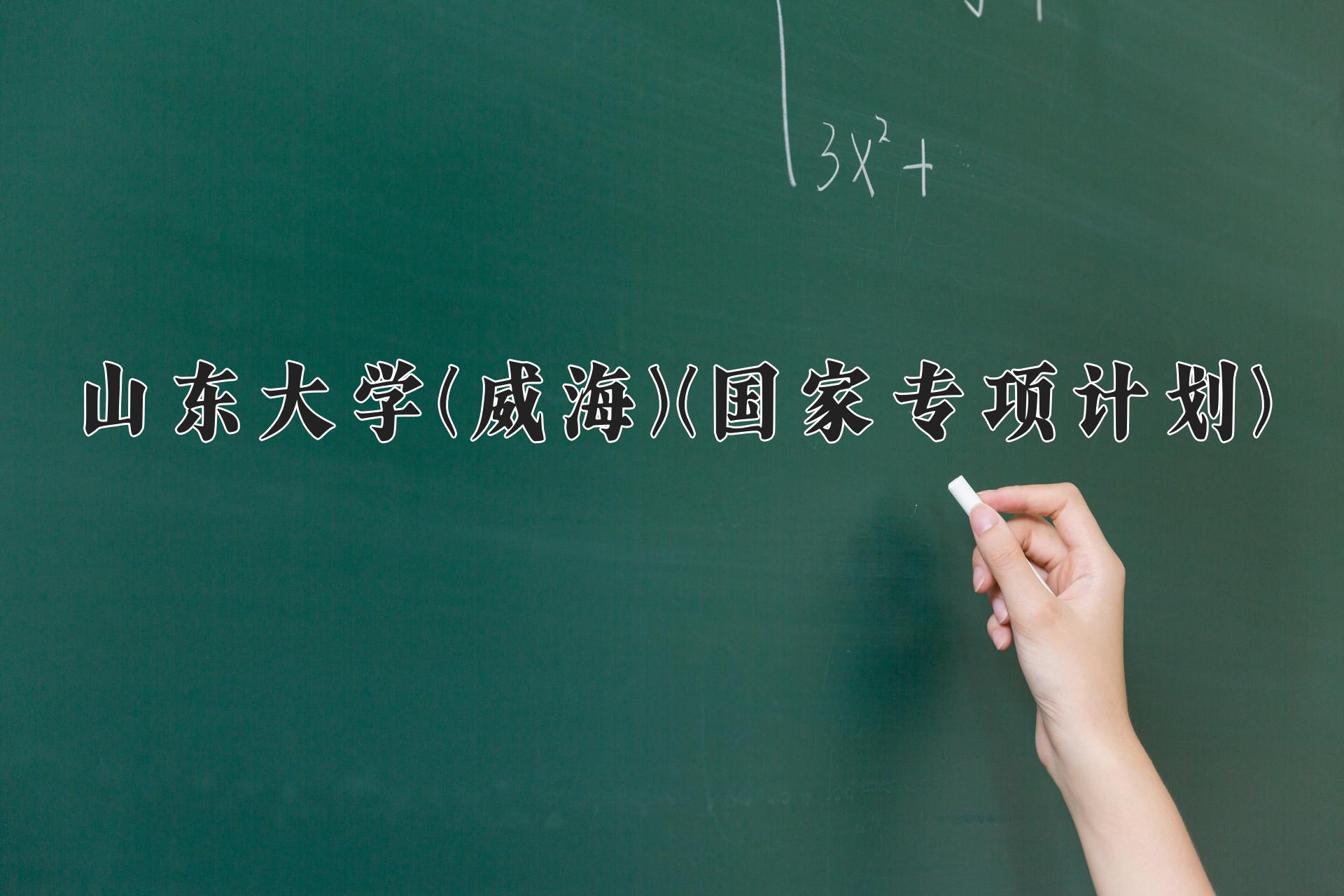 山东大学(威海)(国家专项计划)