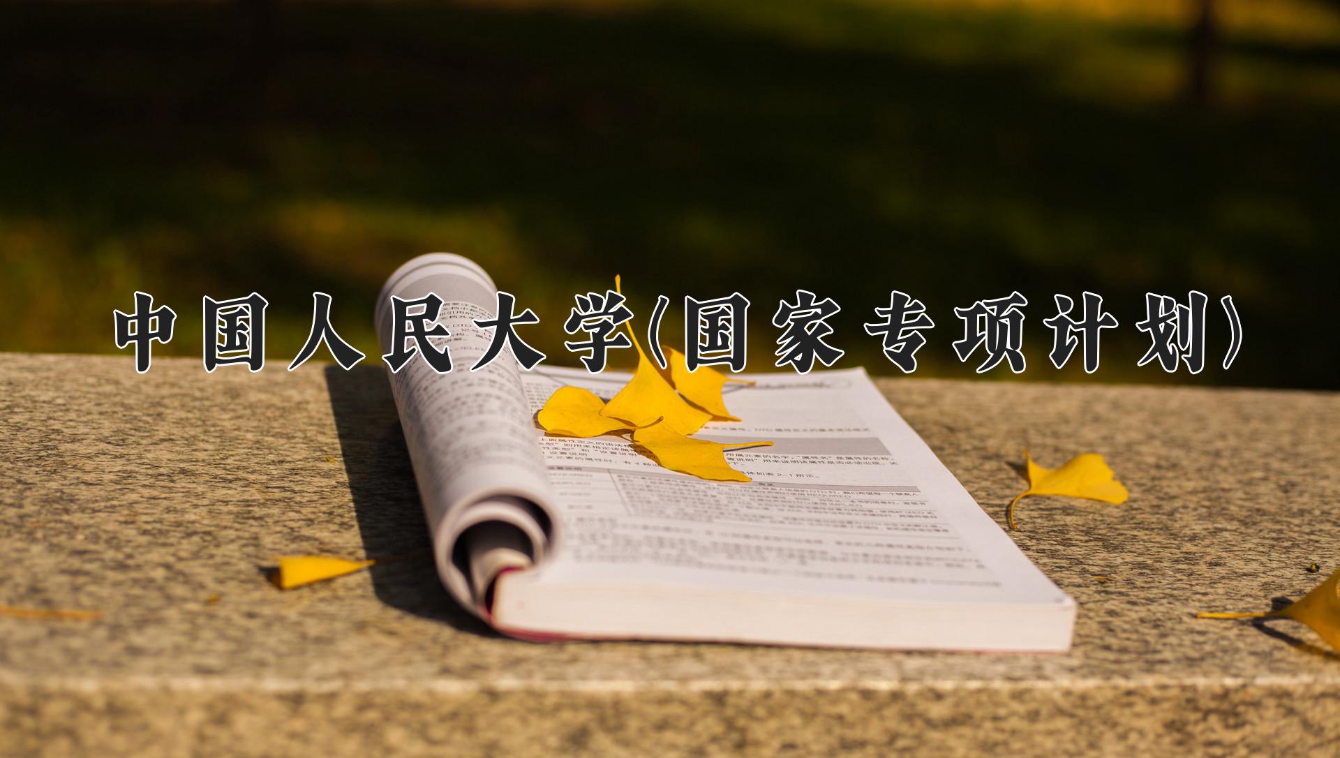 中国人民大学(国家专项计划)