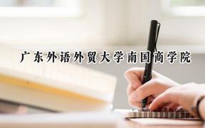 2024广东外语外贸大学南国商学院录取分数线：陕西最低408分