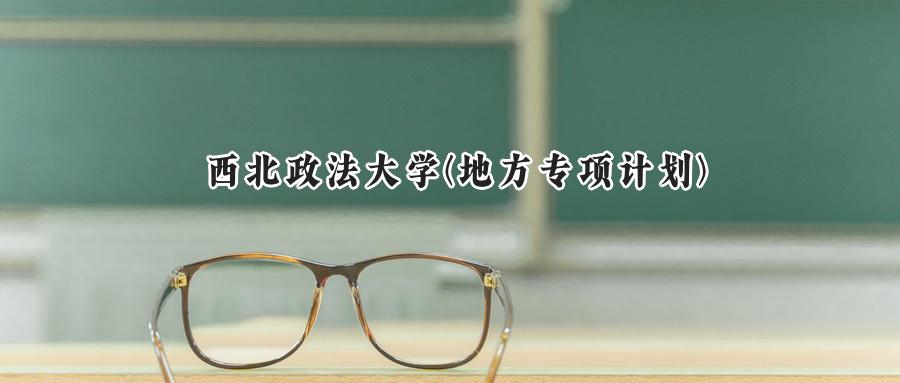 西北政法大学(地方专项计划)