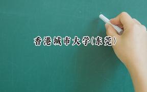2024香港城市大学(东莞)录取分数线：云南最低617分