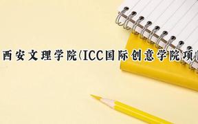 2024西安文理学院(ICC国际创意学院项目)录取分数线：陕西最低440分