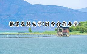 2024福建农林大学(闽台合作办学)录取分数线：云南最低501分