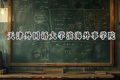 2024天津外国语大学滨海外事学院录取分数线：河南最低422分