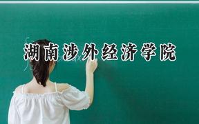 2024湖南涉外经济学院录取分数线：陕西最低391分