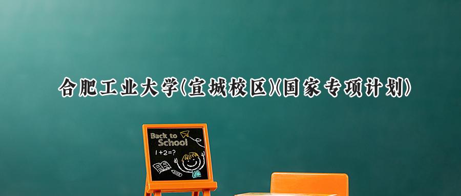 合肥工业大学(宣城校区)(国家专项计划)