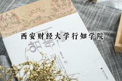 西安财经大学行知学院2024在江苏录取分数线是多少？最低478分/最高483分
