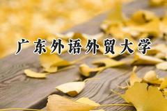 2024广东外语外贸大学录取分数线：山西最低527分