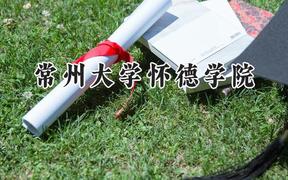 2024常州大学怀德学院录取分数线：宁夏最低402分