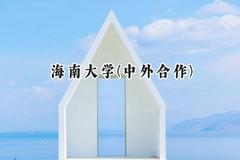 海南大学(中外合作)2024在四川录取分数线是多少？最低529分/最高580分