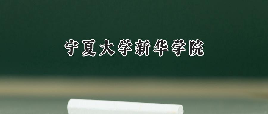宁夏大学新华学院