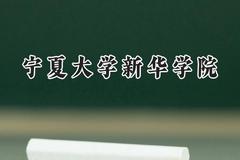 2024宁夏大学新华学院录取分数线：天津最低462分