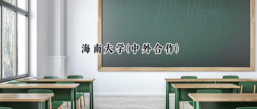 海南大学(中外合作)